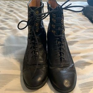 Jeffrey Campbell Black Victorian Style Boot